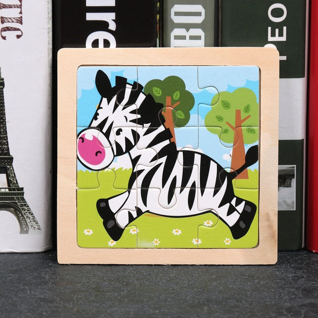 Wooden 3D Animal Puzzles
