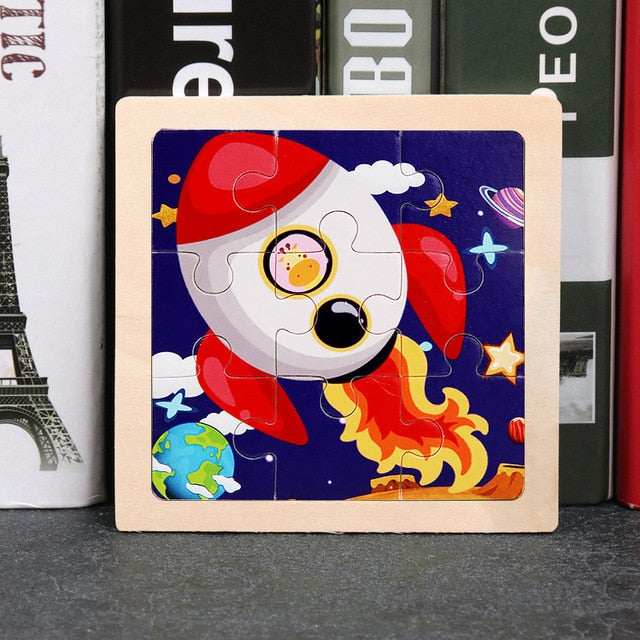 Wooden 3D Animal Puzzles