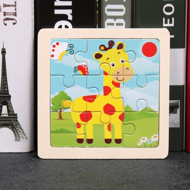 Wooden 3D Animal Puzzles