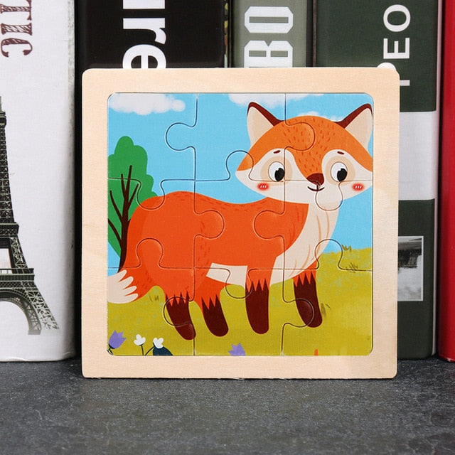 Wooden 3D Animal Puzzles