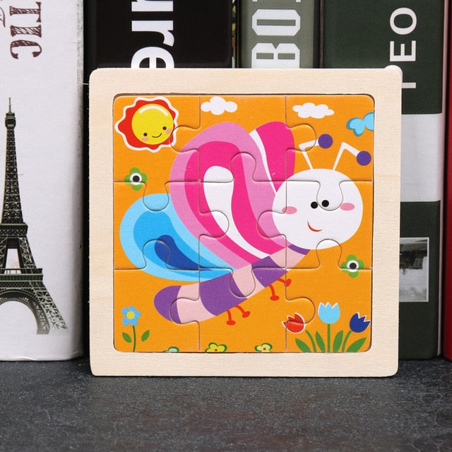 Wooden 3D Animal Puzzles