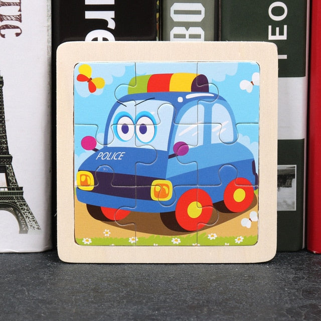 Wooden 3D Animal Puzzles