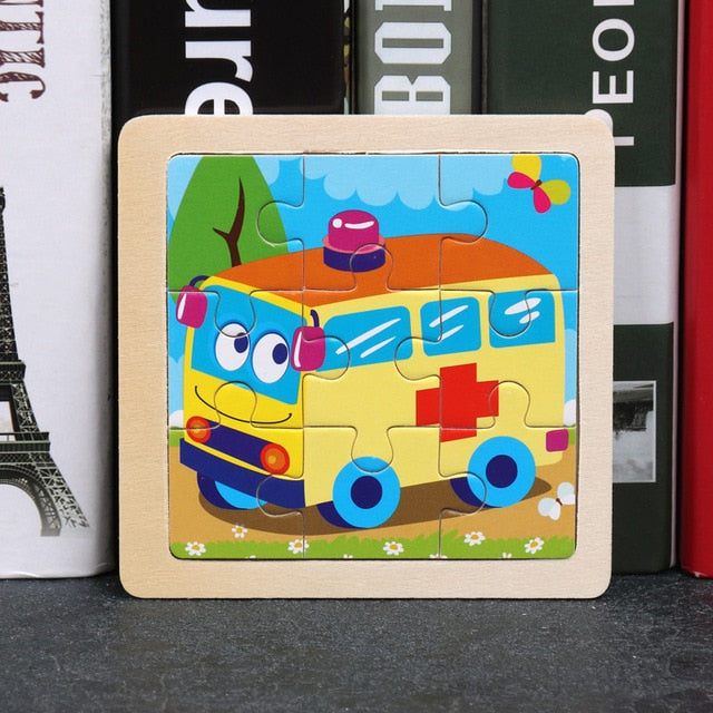 Wooden 3D Animal Puzzles