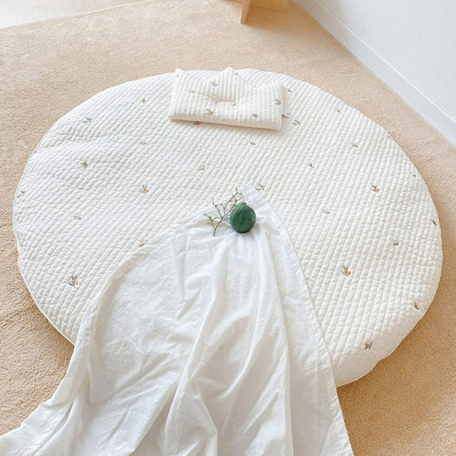 Bear Embroidered Play Mat