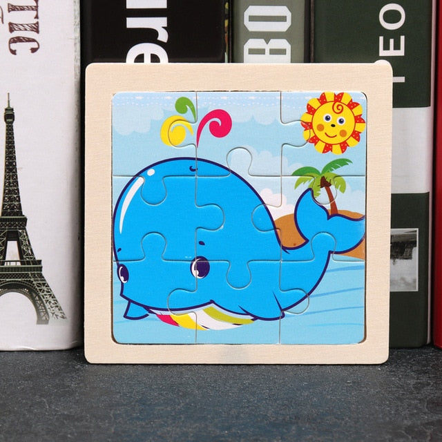 Wooden 3D Animal Puzzles