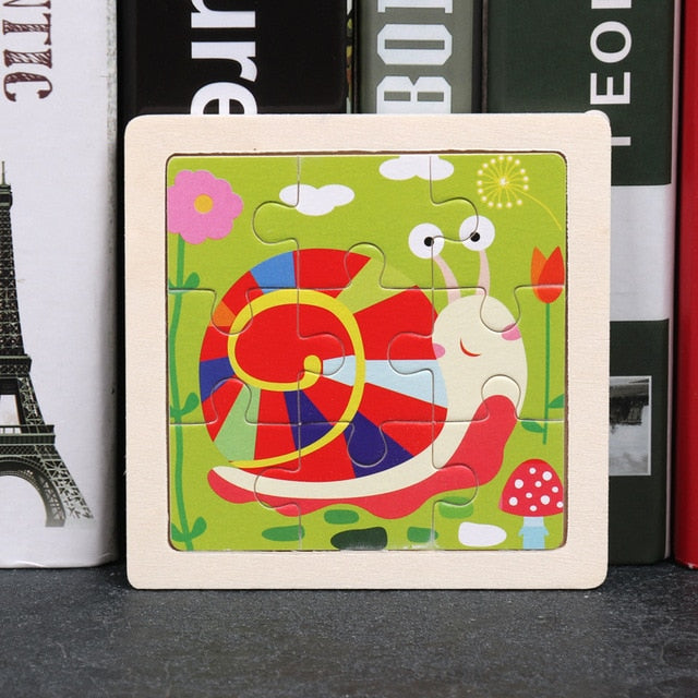Wooden 3D Animal Puzzles