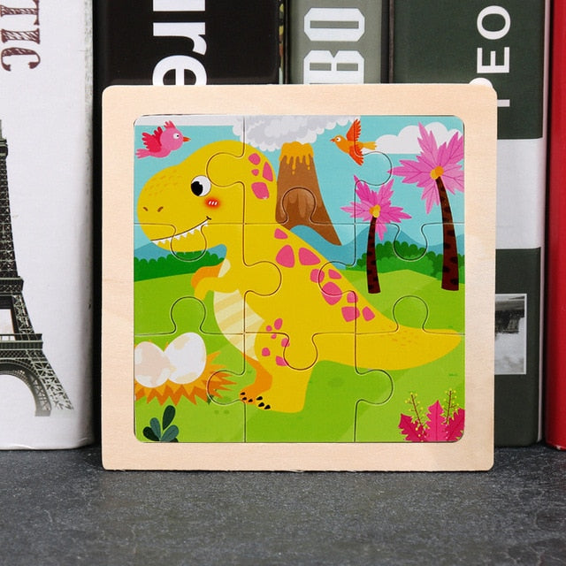 Wooden 3D Animal Puzzles