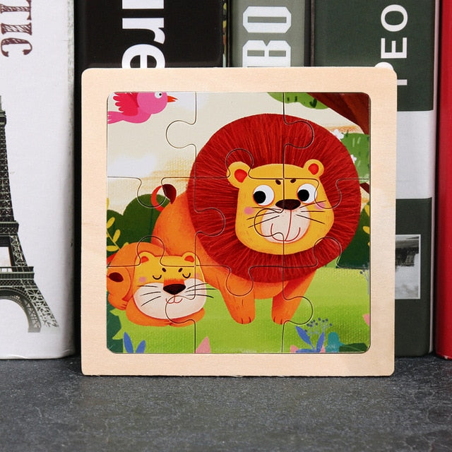 Wooden 3D Animal Puzzles