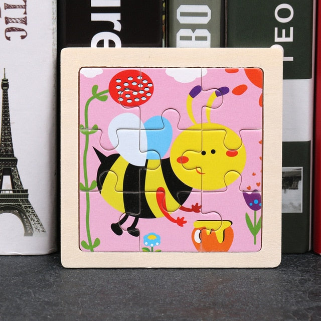 Wooden 3D Animal Puzzles