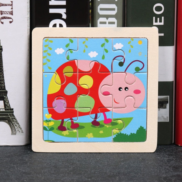Wooden 3D Animal Puzzles