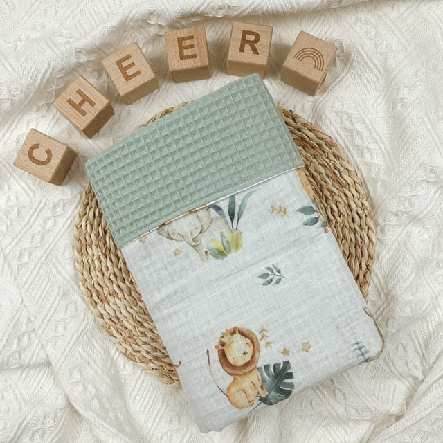 Cotton Waffle Swaddle Blanket