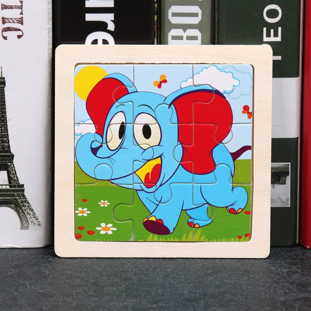 Wooden 3D Animal Puzzles
