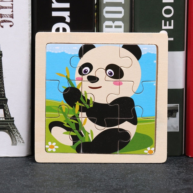 Wooden 3D Animal Puzzles