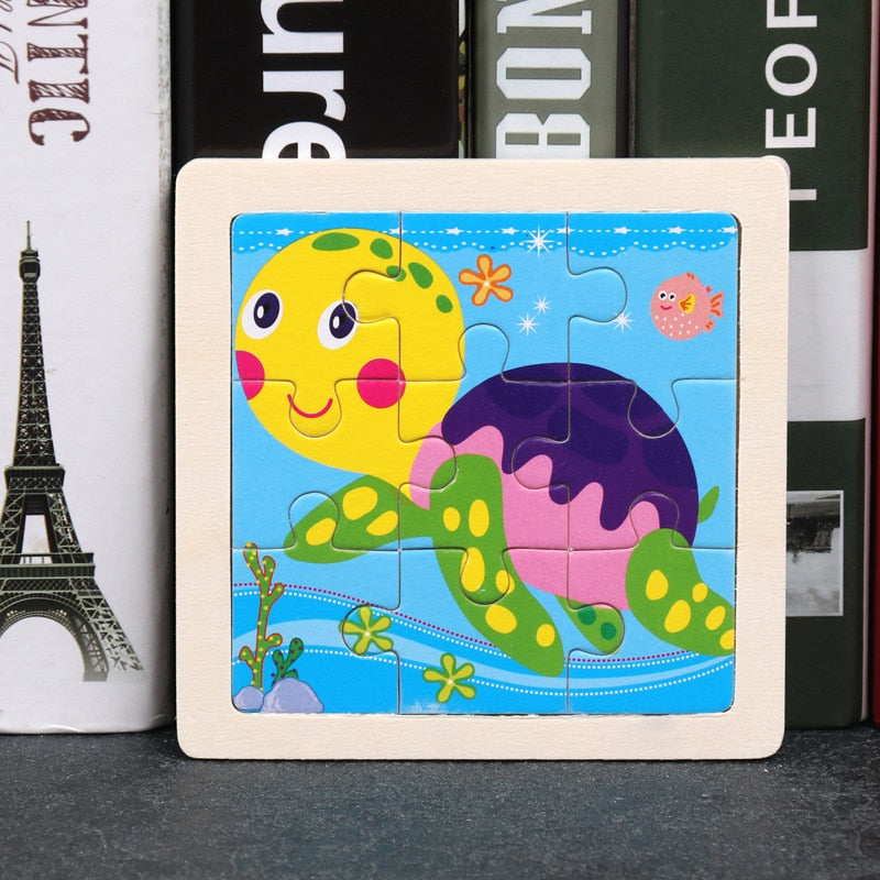Wooden 3D Animal Puzzles