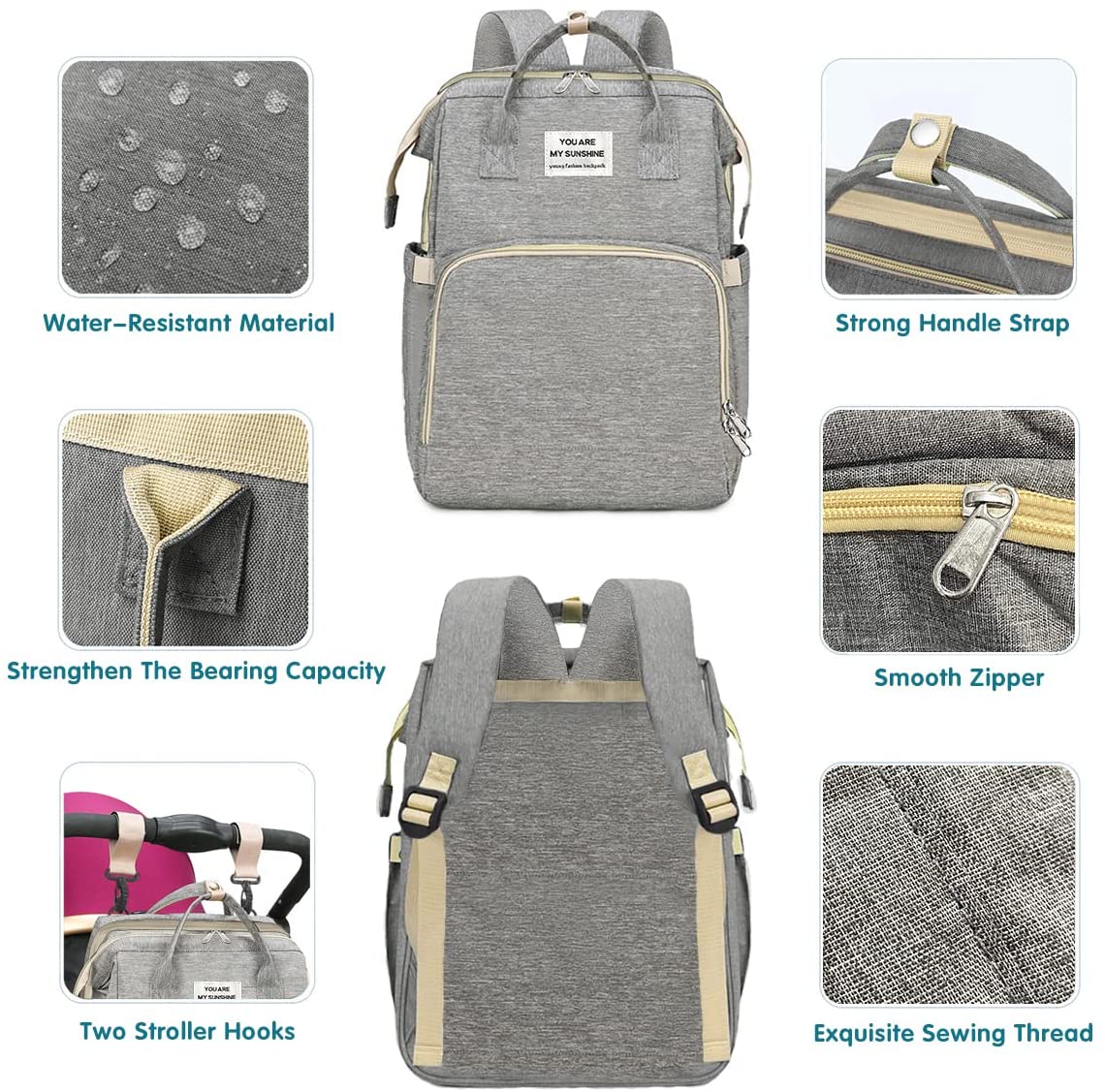 Convertible Diaper Backpack