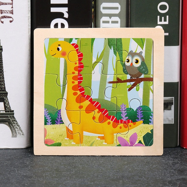 Wooden 3D Animal Puzzles