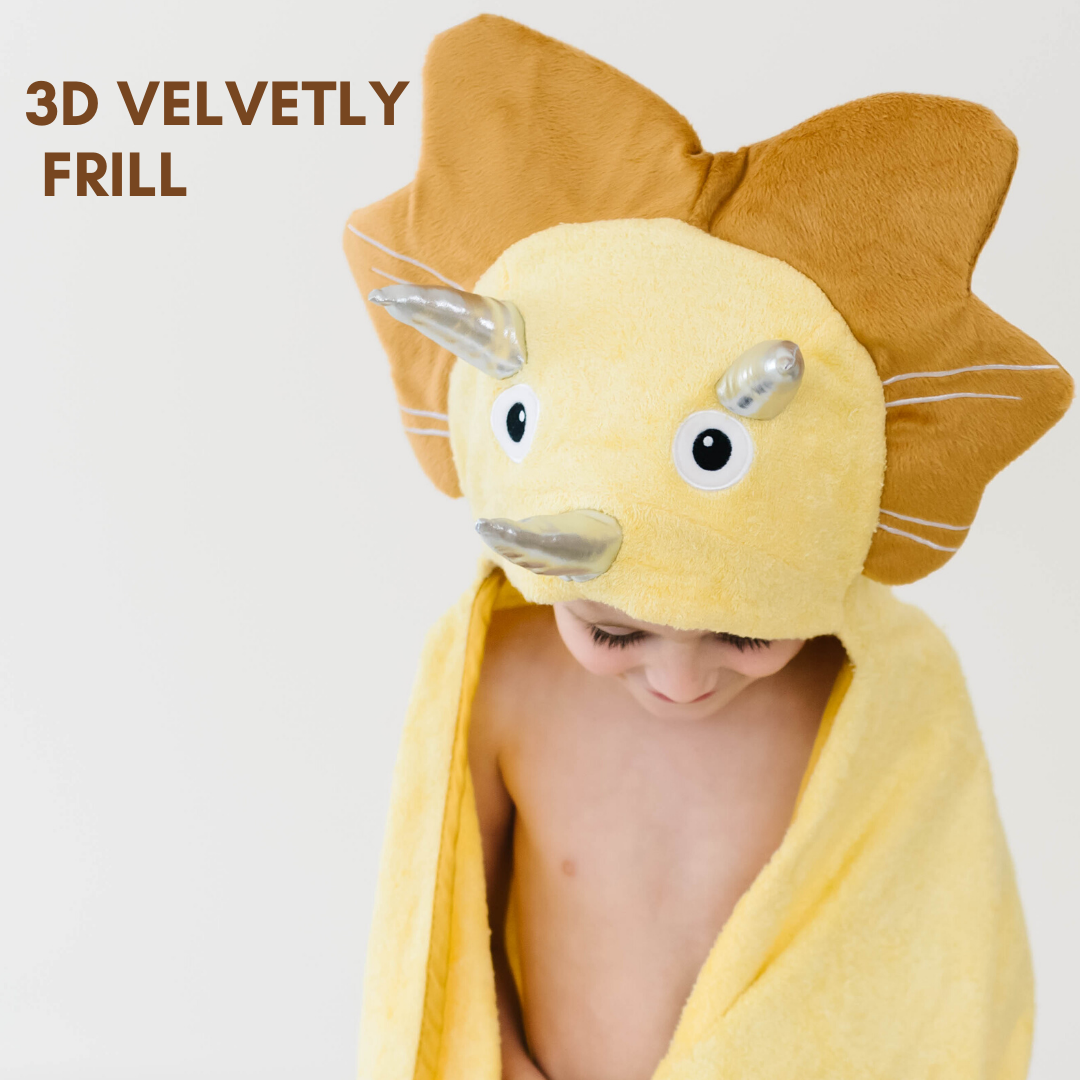 Bamboo Hooded Towel — Dinosaur