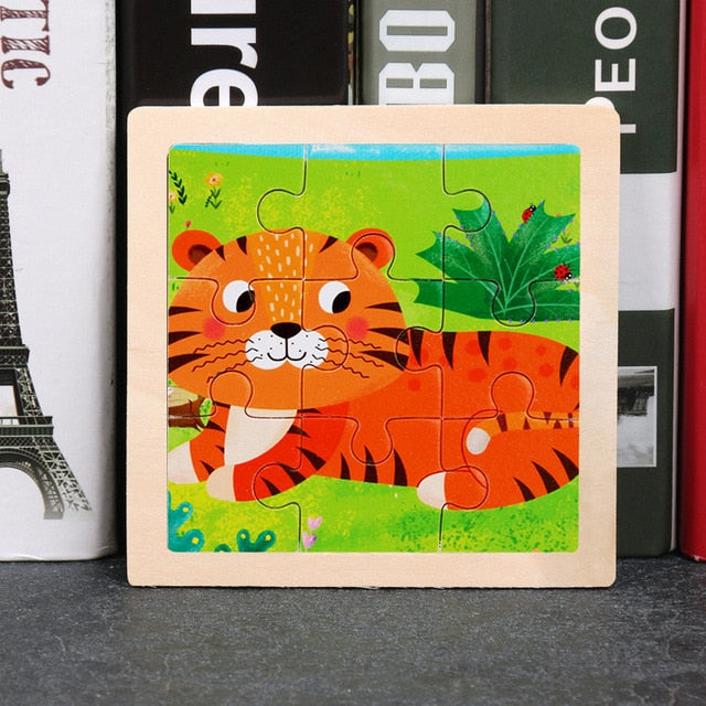 Wooden 3D Animal Puzzles
