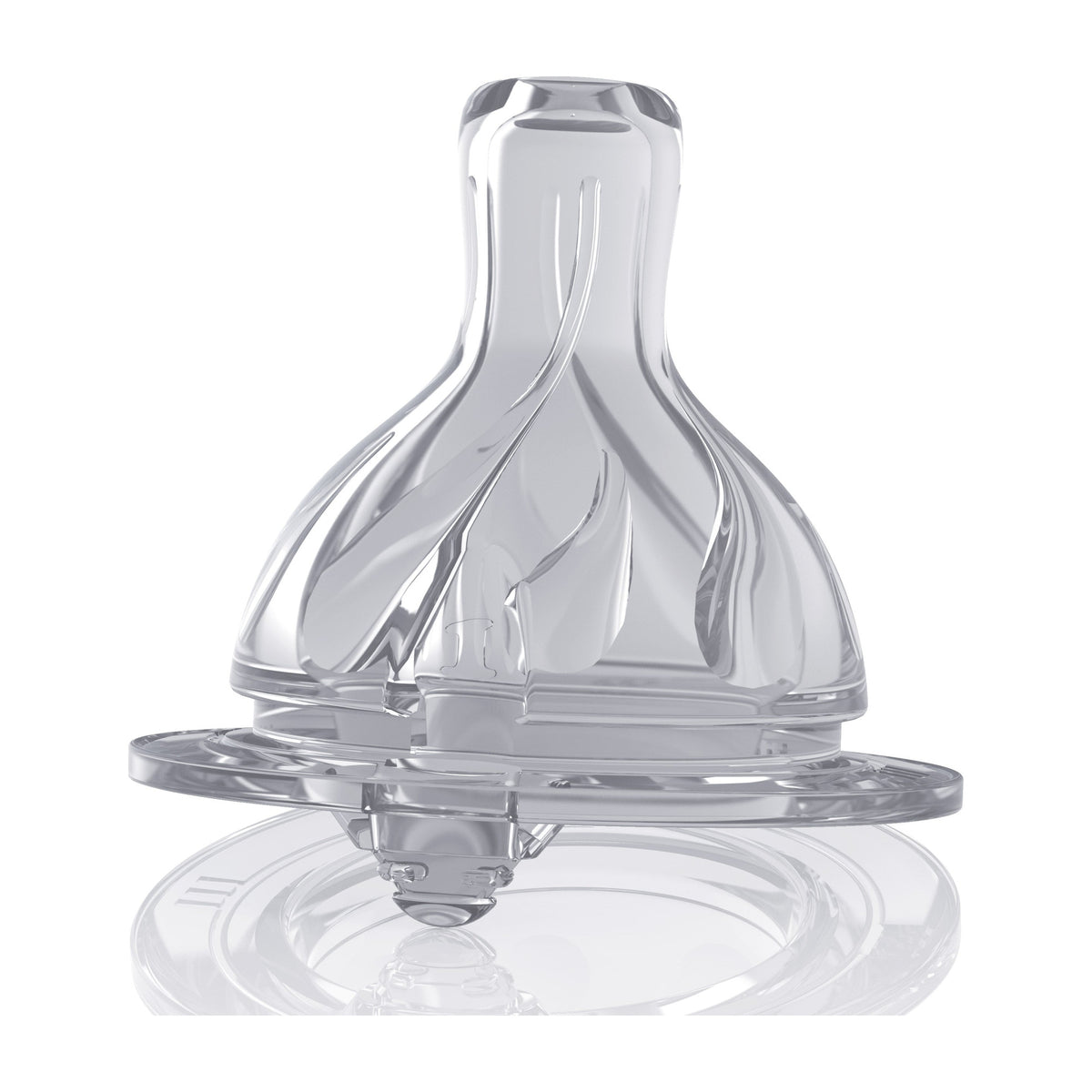 Close-up of the Bebek Classic bottle's anti-colic silicone teat