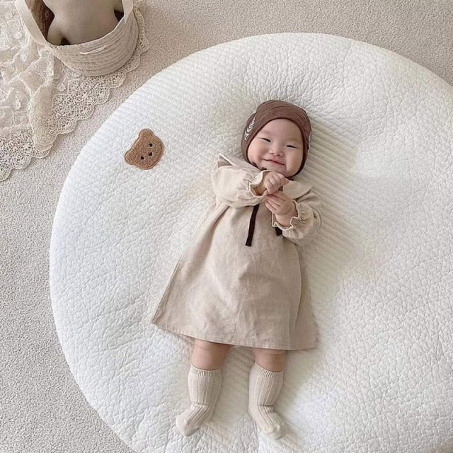 Bear Embroidered Play Mat
