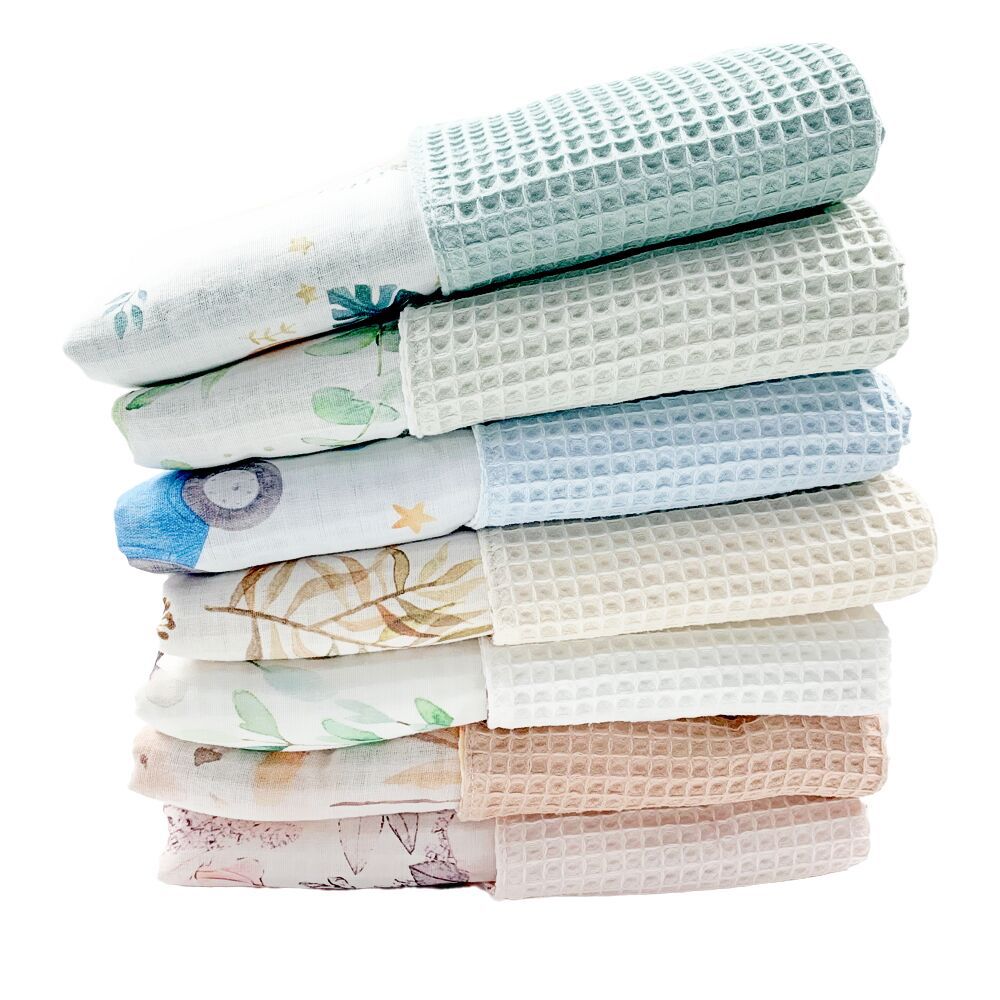 Cotton Waffle Swaddle Blanket