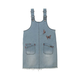 Denim Overall Dress Light Blue Denim