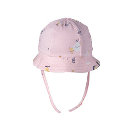 Organic Cotton Printed Hat Light Pink