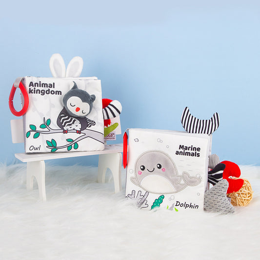 Soft cloth early learning books for babies 0 to 12 months