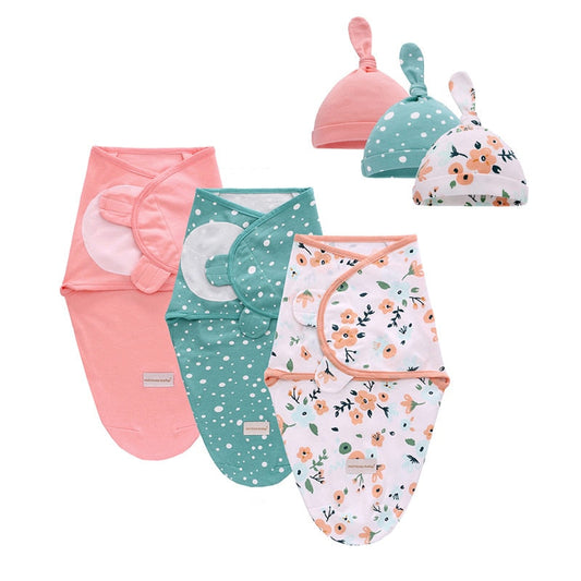 Sweet Dream cotton baby swaddle with printed design
