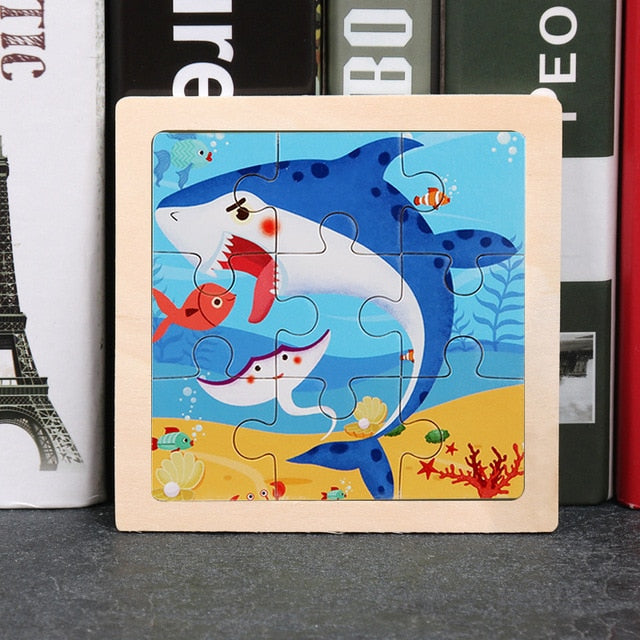 Wooden 3D Animal Puzzles