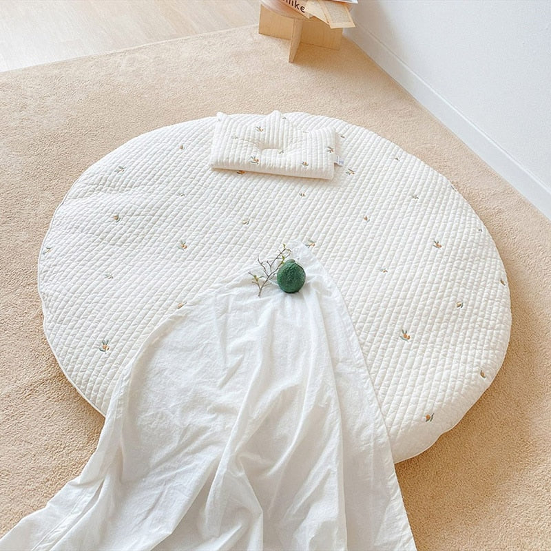 Bear Embroidered Play Mat
