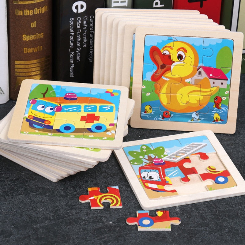 Wooden 3D Animal Puzzles