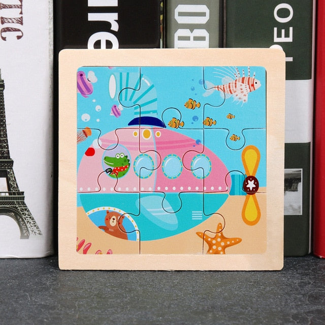 Wooden 3D Animal Puzzles