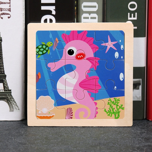 Wooden 3D Animal Puzzles