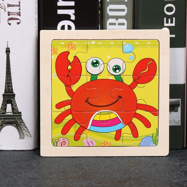 Wooden 3D Animal Puzzles
