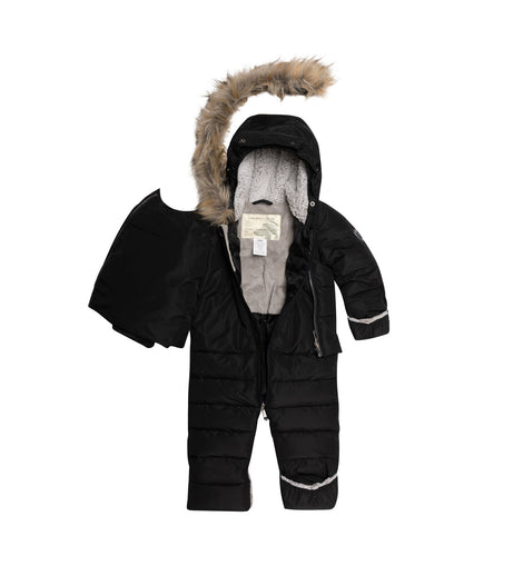 Black One Piece Baby Snowsuit