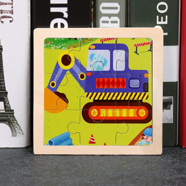 Wooden 3D Animal Puzzles