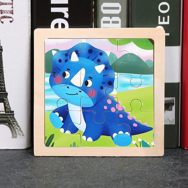 Wooden 3D Animal Puzzles