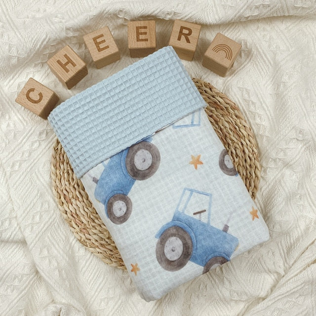 Cotton Waffle Swaddle Blanket