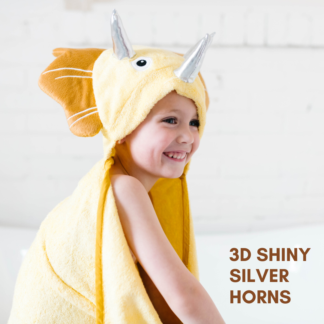 Bamboo Hooded Towel — Dinosaur